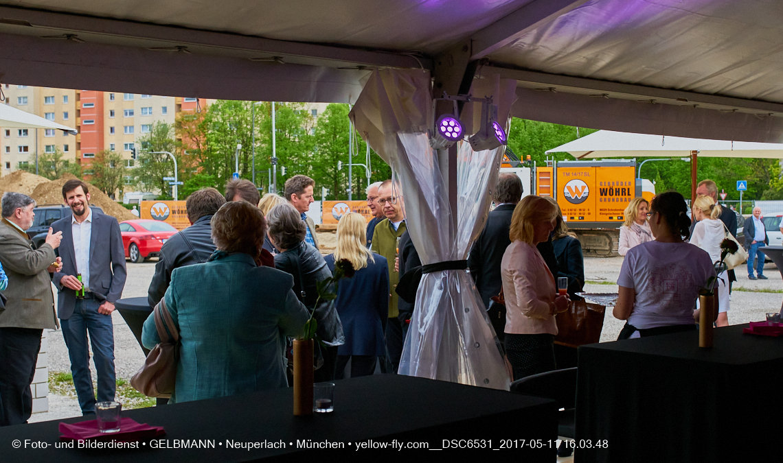 11. Mai 2017 - Grundsteinlegung für die LOGE und dem Kulturquadrat in Neuperlach